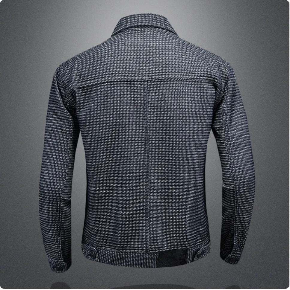 Men's Casual Denim Motorcycle Jacket Pi-Mart