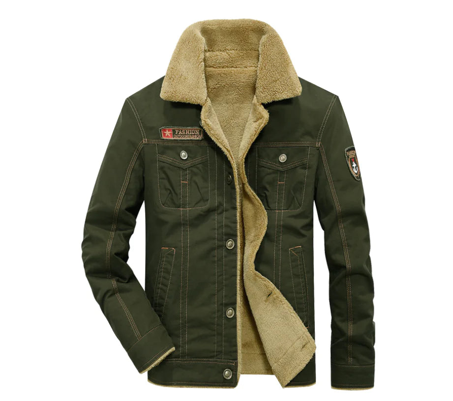 Thick Military Collar Winter Jacket Coat