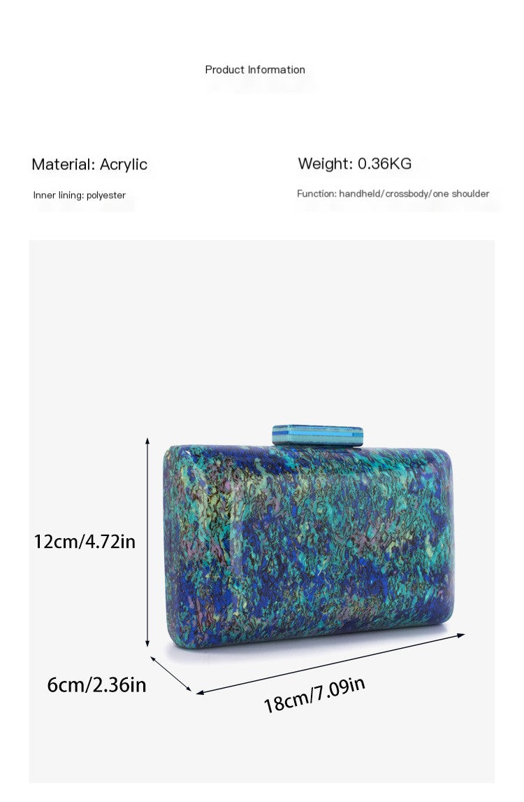 Colorful Mother-of-Pearl Evening Clutch for Women Pi-Mart