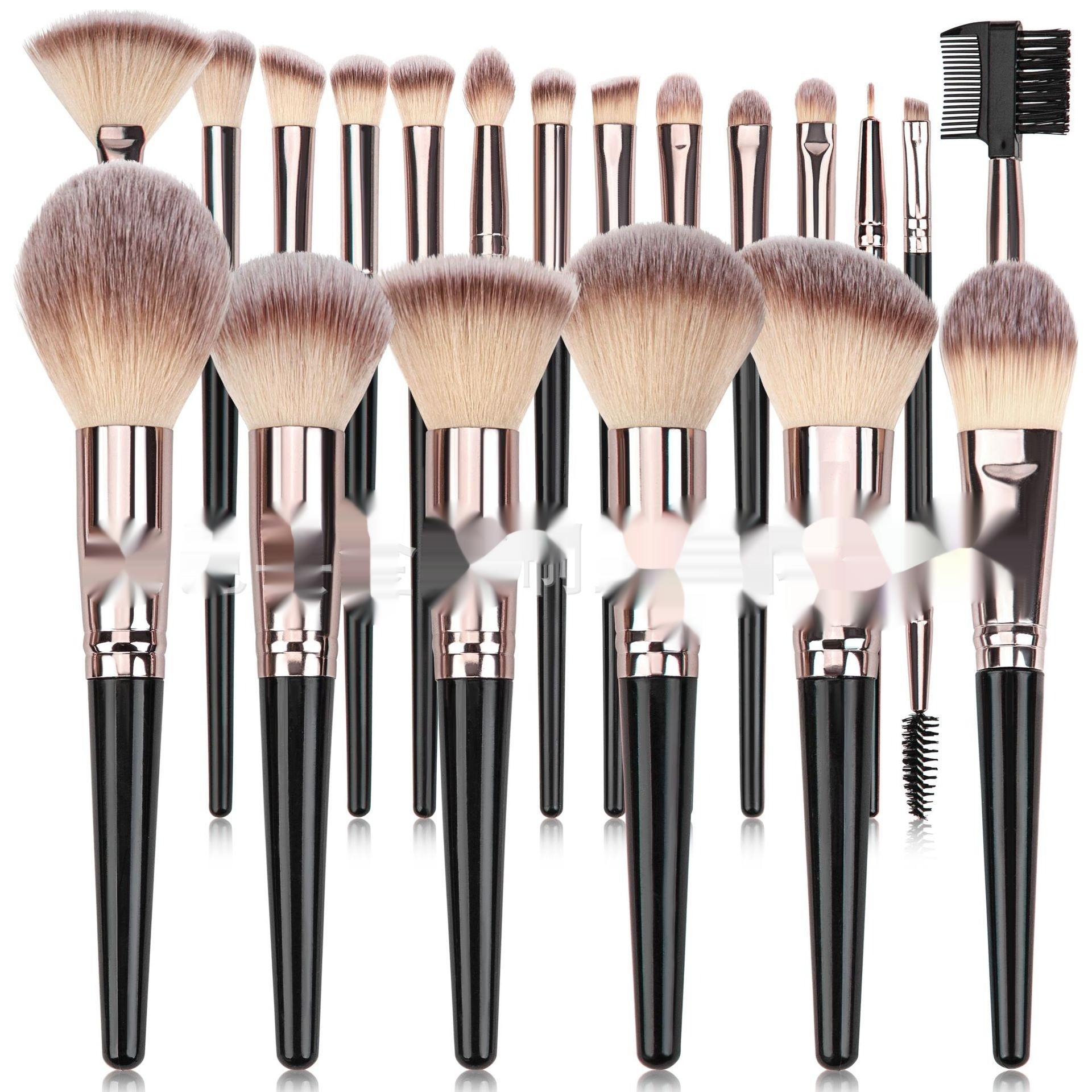 Black Makeup Brush Set – Face & Eyes LadyShow.Store