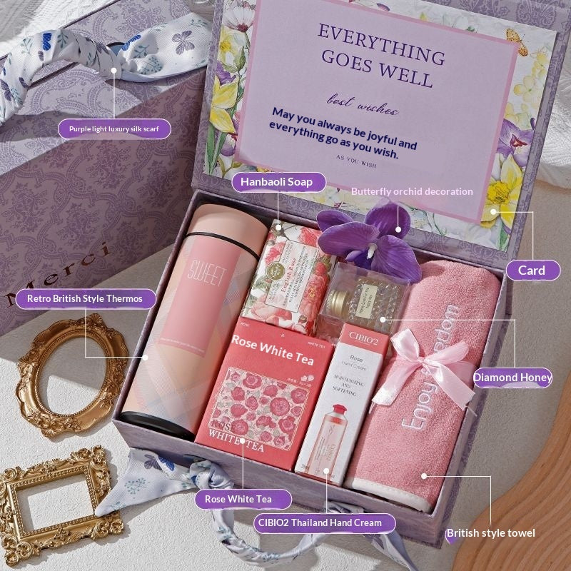 International Women's Day Gift Goddess Bridesmaid Wedding High-end Practical Birthday Gift Box Wedding Guest Gift LadyShow.Store