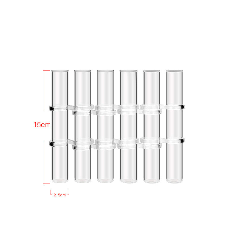 Test Tube Clear Glass Vase For Plant Bottle Flower Pot Hydroponic Container Decor Wedding Party Floral Hinged Flower Vases Home Decor PearlNestDecor.com