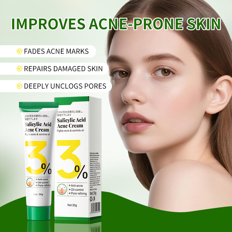 HUNMUI Salicylic Acid Acne Cream 30g Tri Light Beauty
