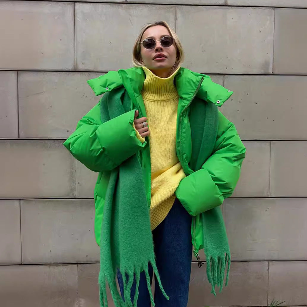 Oversized Cotton Jacket for Women - Fall/Winter 2023 Pi-Mart