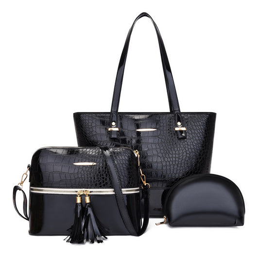 Crocodile Pattern Women's Mother and Child Bag Set Pi-Mart