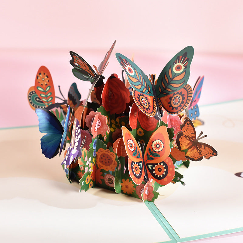Butterfly Pop-Up Greeting Cards for Mother's Day Gift LadyShow.Store