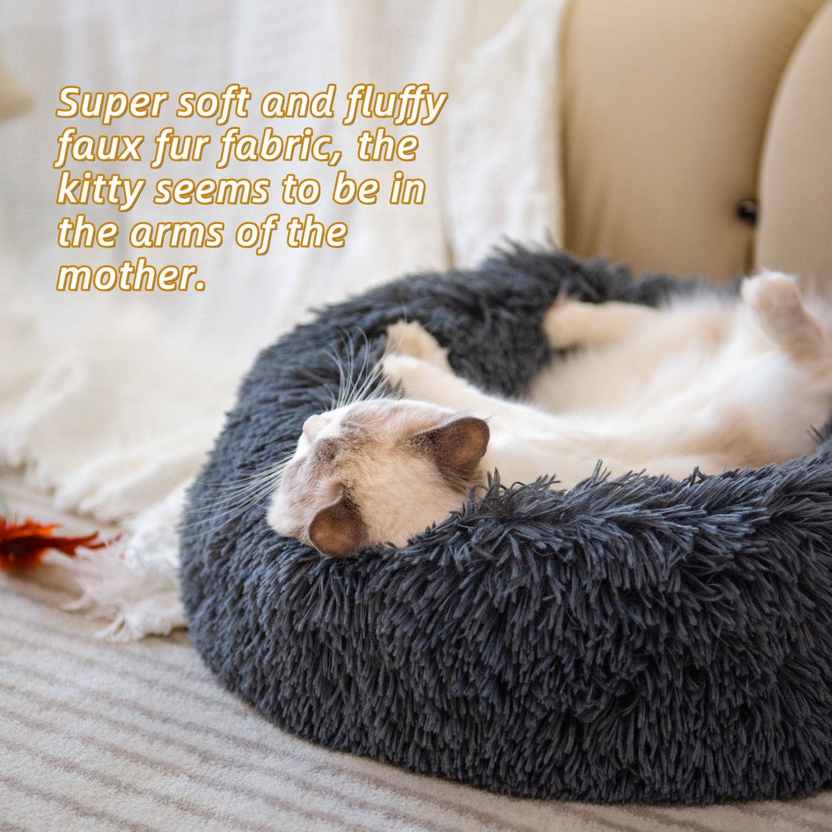 Dog Beds For Small Dogs Round Plush Cat Litter Kennel Pet Nest Mat Puppy Beds Pets Fashion