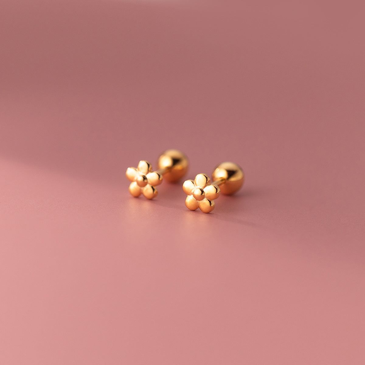 S925 Sterling Silver Flower Thread Earrings LadyShow.Store