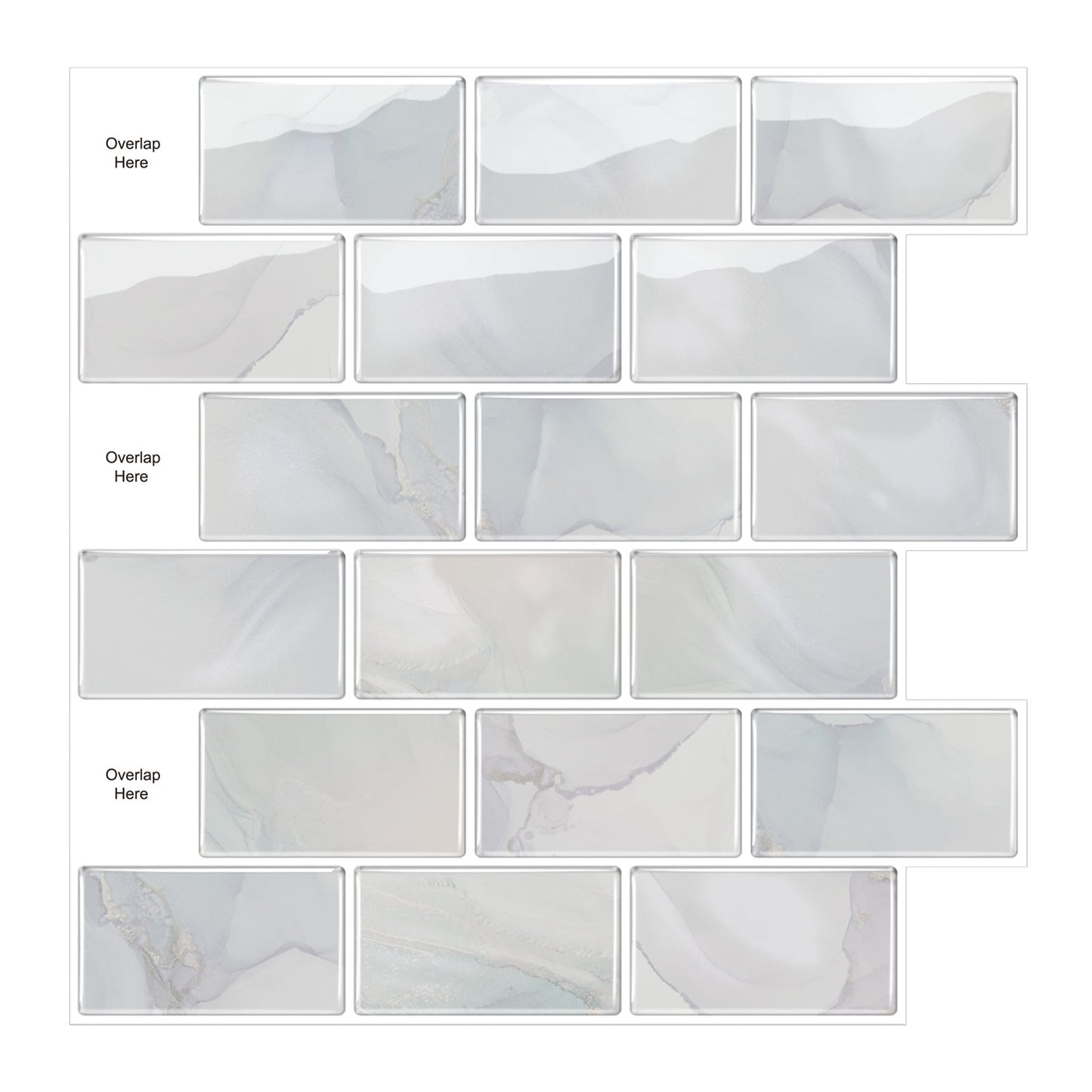 3D Self-adhesive Crystal Epoxy Wall Stickers For Kitchen Decor PearlNestDecor.com