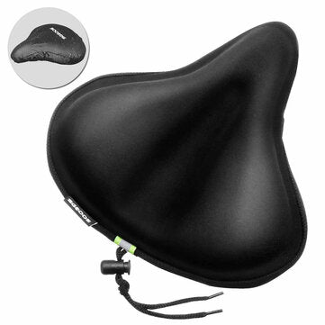SGODDE 27x26cm Bike Saddle Memory Foam Comfort Breathable Reflective Bicycle Seat for MTB Exercise Bike E-Bike with Waterproof Cover LuxuryLifeWay Online Store