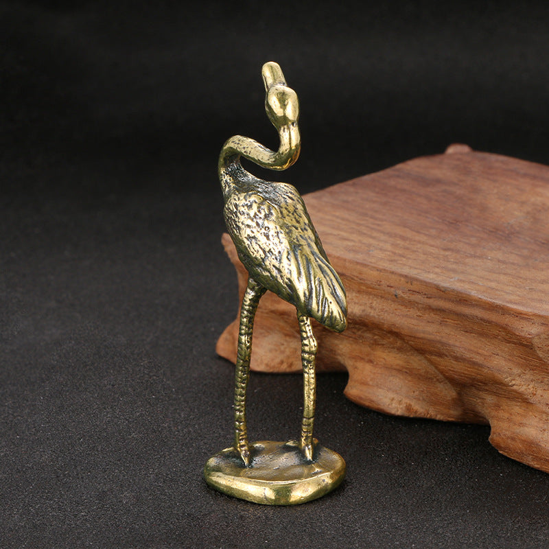 New Brass Flamingo Ornament Decorative Crafts LuxuryLifeWay Online Store