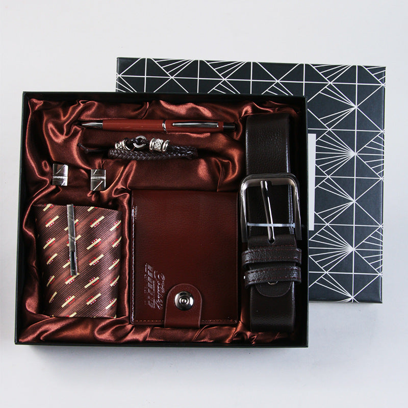 Cross-Border Men's Gift Business Gift Suit Belt Wallet For Boyfriend Valentine's Day Christmas Gift LadyShow.Store