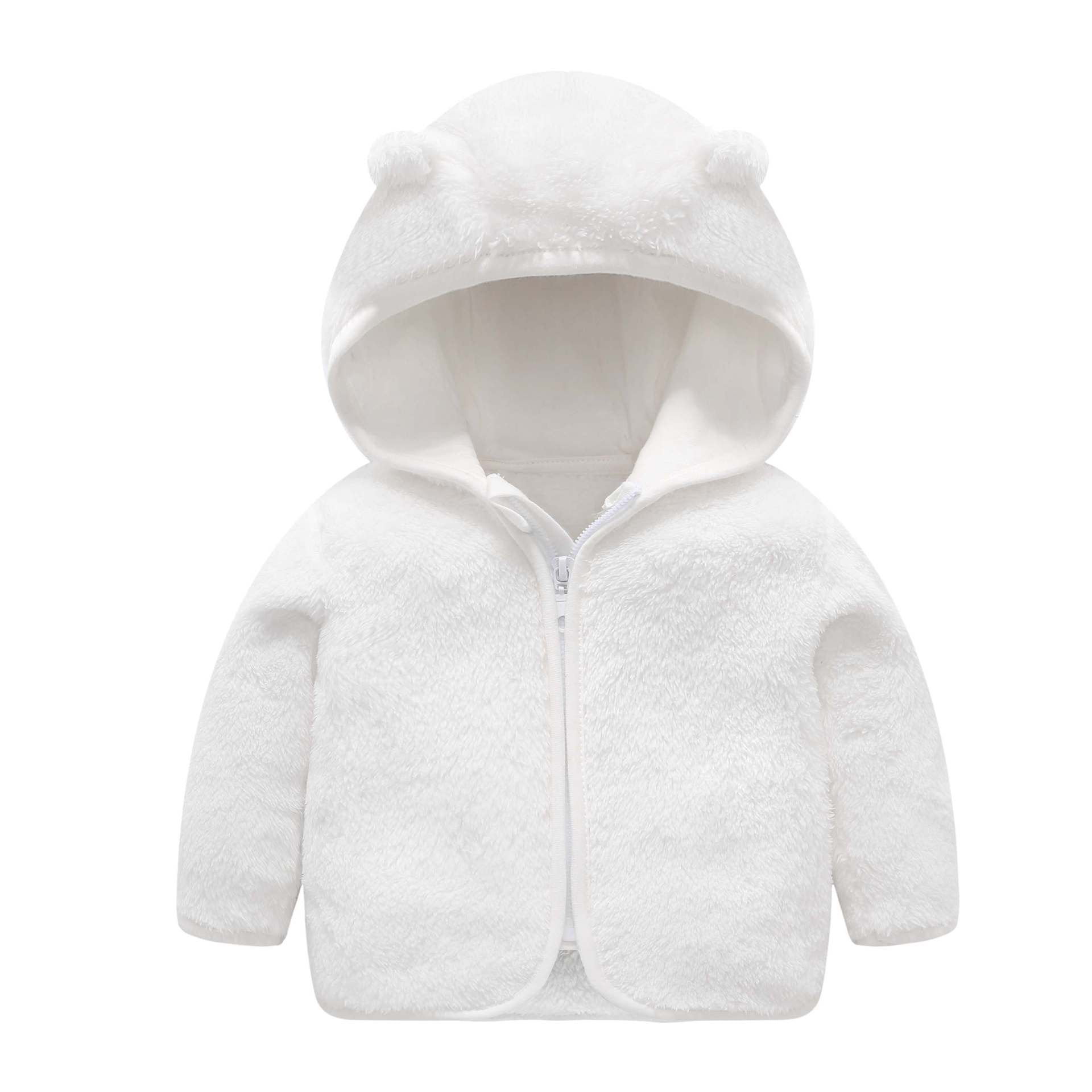 Children's Hooded Coral Fleece Padded Jacket Pi-Mart