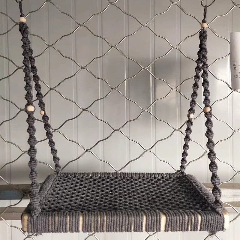 Bohemian-style Cotton Rope Hand-woven Pet Hammock Basket Pet Bed Pets Fashion