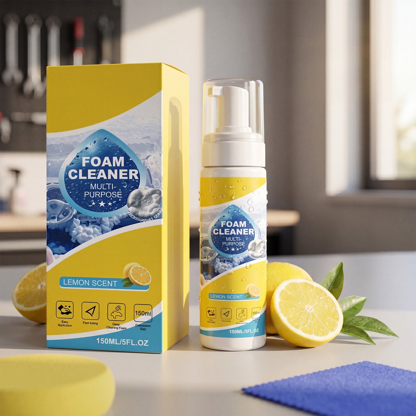 Multi-purpose Foam Cleaning Kit 150ml Tri Light Beauty