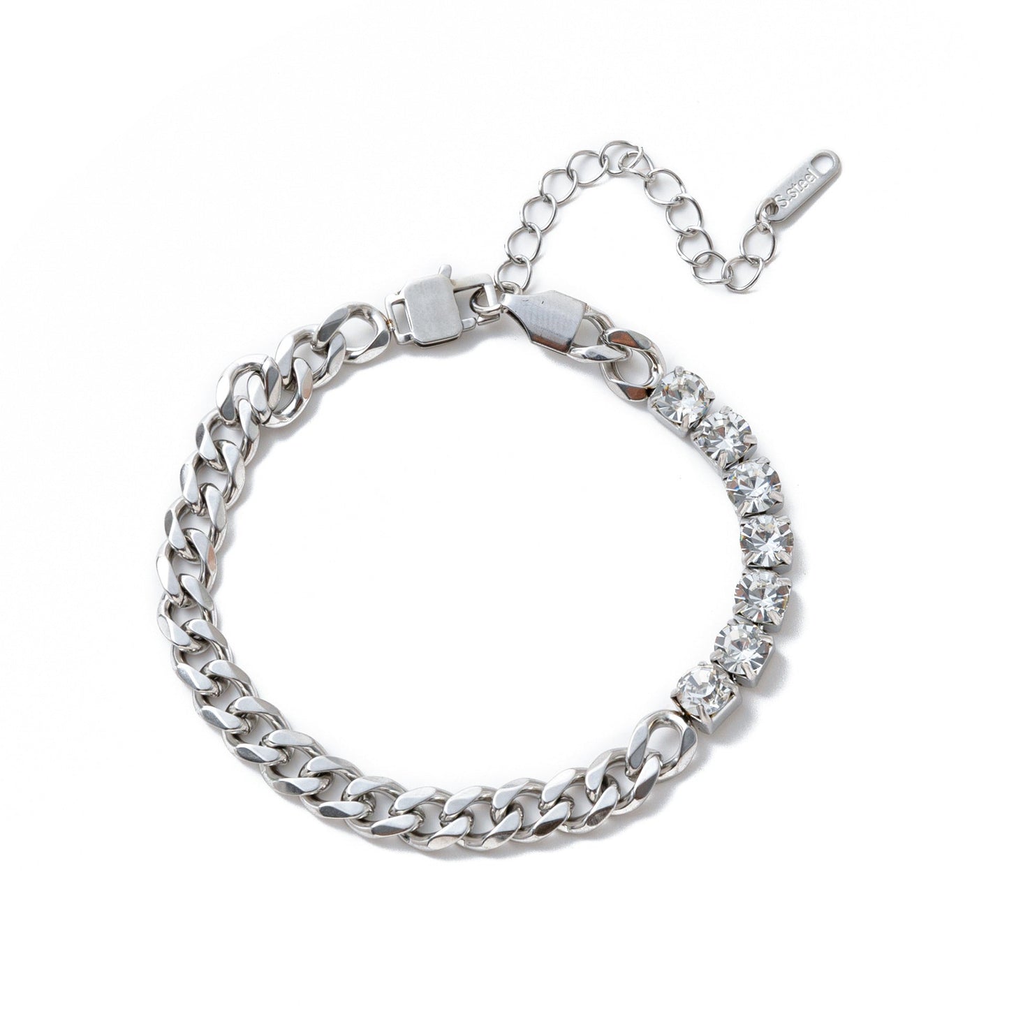 Electroplating Gold Hip-hop Titanium Steel Bracelet Necklace Color Protection LadyShow.Store