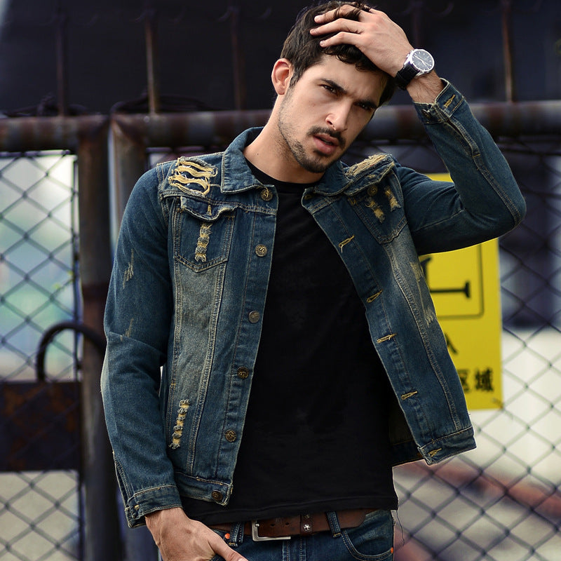 Trendy Slim Men's Denim Clip Pi-Mart