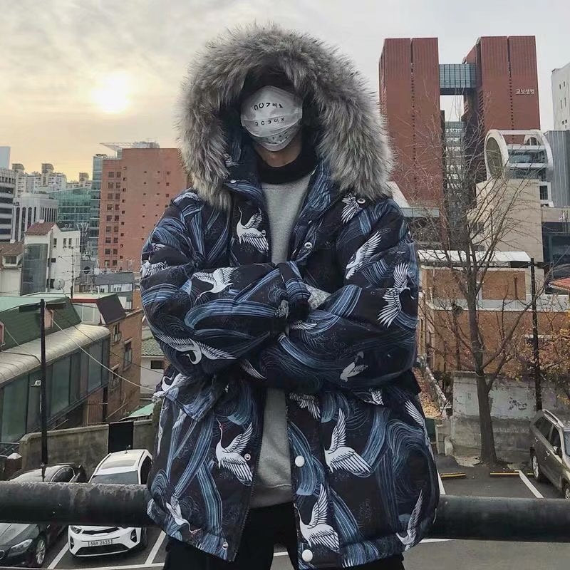 Men's Winter Thick Fur Collar Bread Jacket (Trendy Style) Pi-Mart