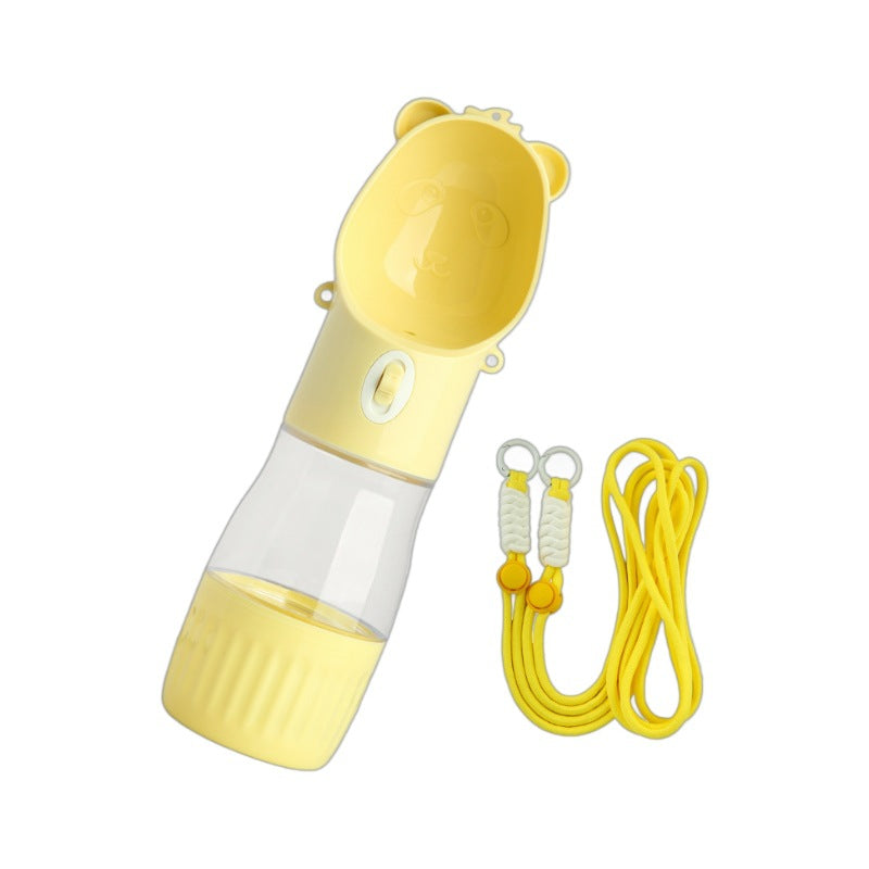 2 In 1 Portable Dog Water Bottle For Small Big Dogs Cat Outdoor Leak-proof Puppy Drinking Bowl With Food Container Pets Feeder Pet Products Pets Fashion