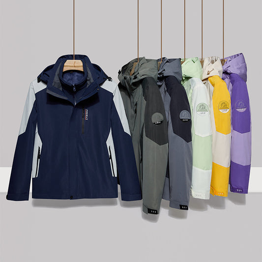 Three-in-one Removable Sable Fur Liner Shell Jacket CJD