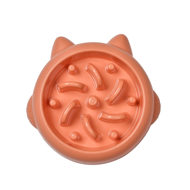 Pet Dog Cat Slow Feeder Bowls Anti Choking Slow Feeder Dish Bowl Home Dog Eating Plate Anti Gulping Bowl Supplies Pets Fashion