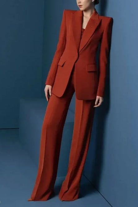 Structured - Outline Color - Block 2 - Piece Suit NorixaFashion.com