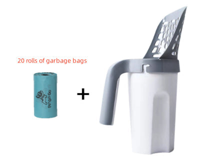 Large Capacity Toilet Bucket Portable Removable And Washable Integrated Cat Litter Scoop Pets Fashion