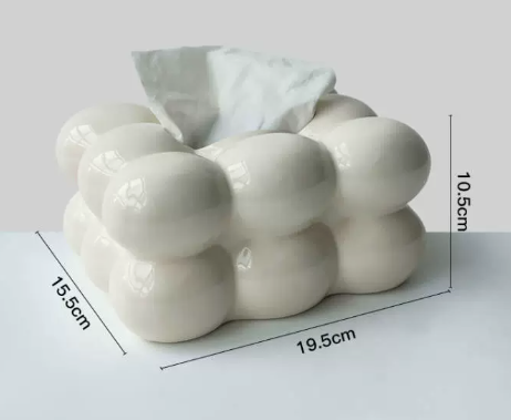 Modern Minimalist Cotton Candy Tissue Box Decor Pi-Mart