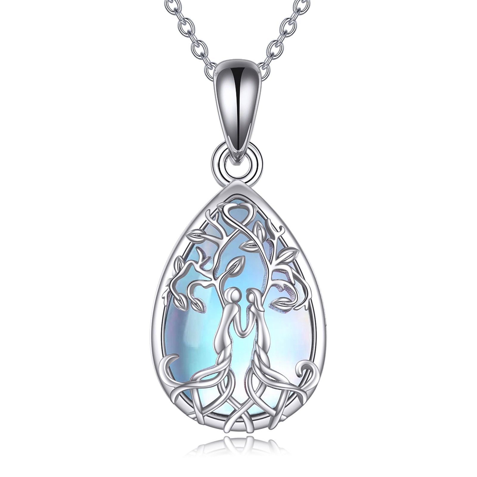 Sterling Silver Tree of Life Sister Necklace Jewelry from Sister LadyShow.Store