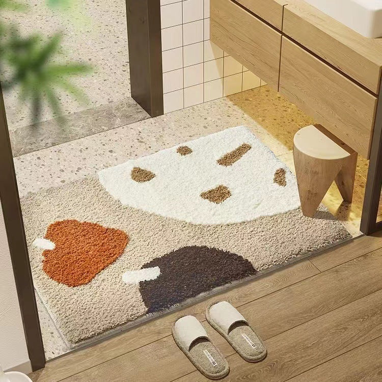 Abstract Carpet Bathroom Absorbent Non-slip Floor Mat