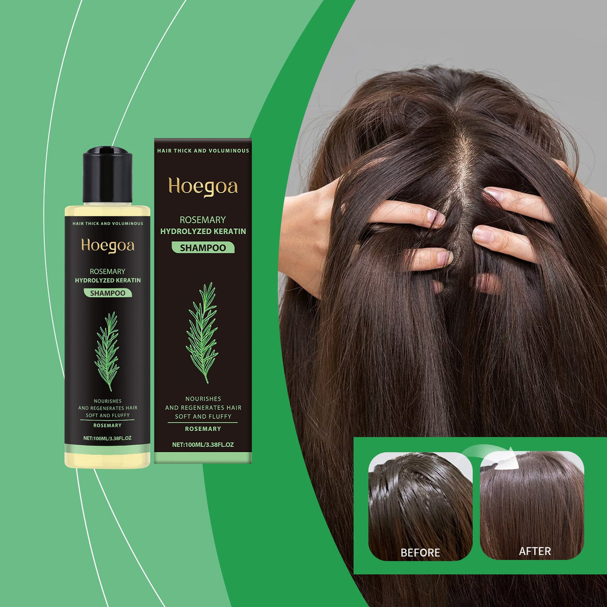 Rosemary Thickening Shampoo 1 00ml Box Tri Light Beauty
