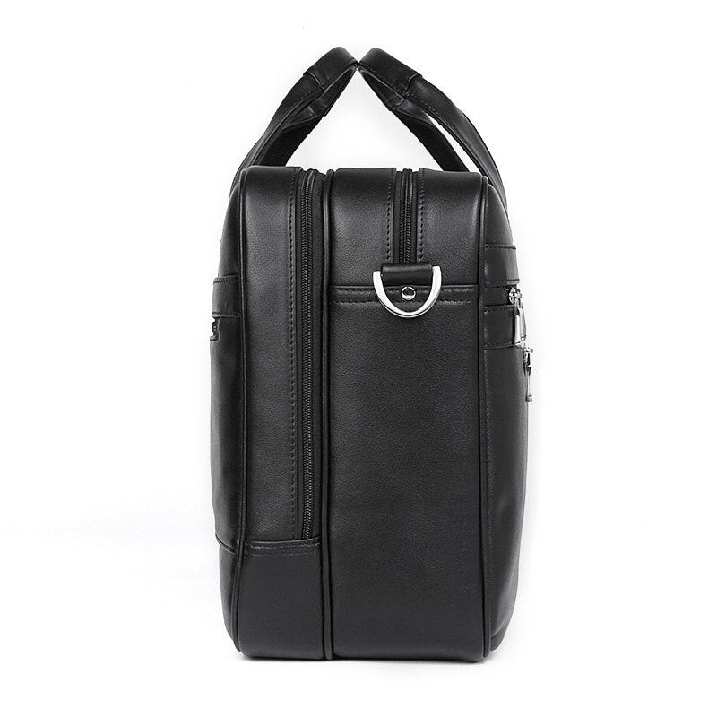 Leather Handbag Briefcase Napa Leather Comfortable Texture Men's Real-leather Bag LadyShow.Store