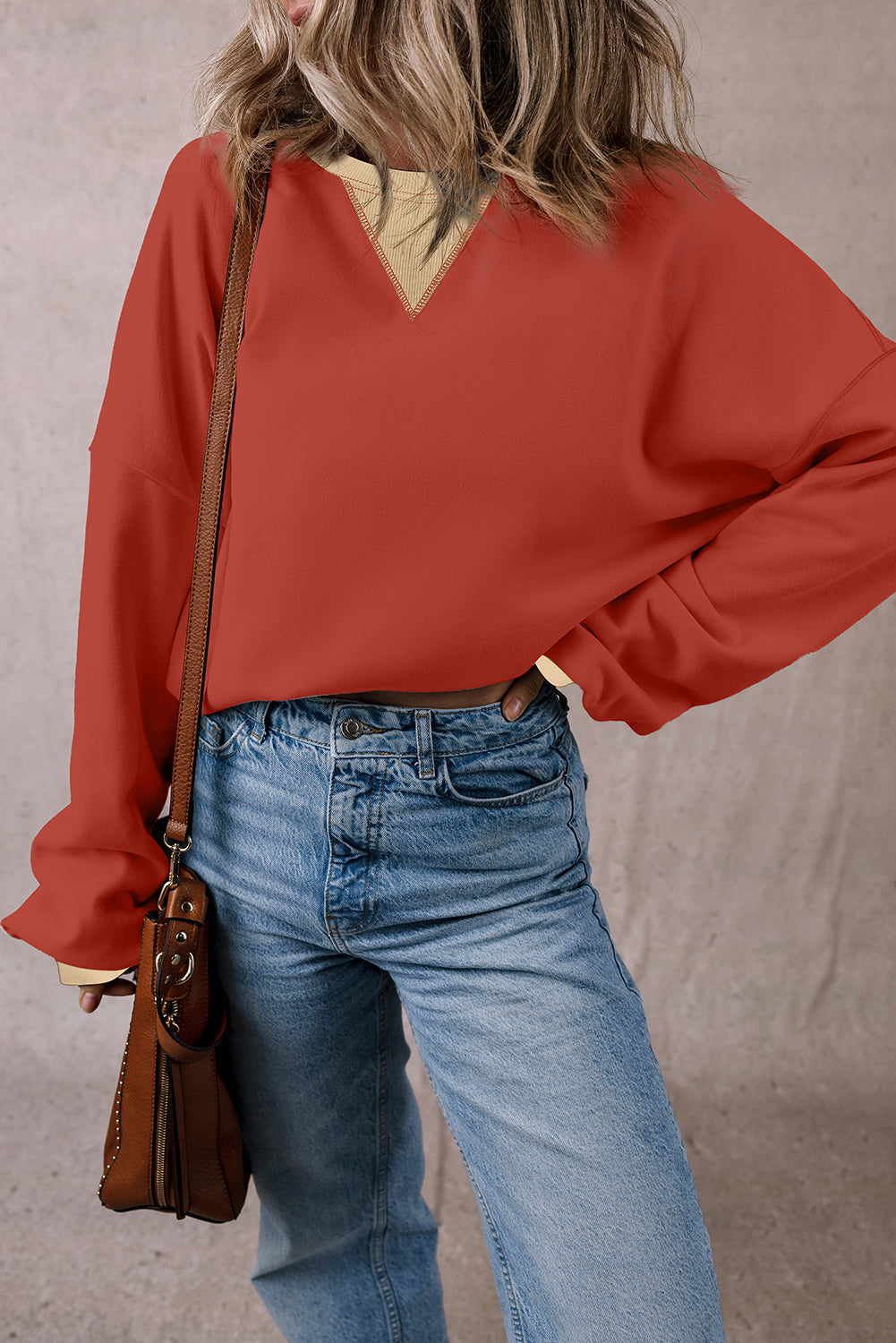 Abigail Drop Shoulder Oversized Sweatshirt LuxuryLifeWay Online Store