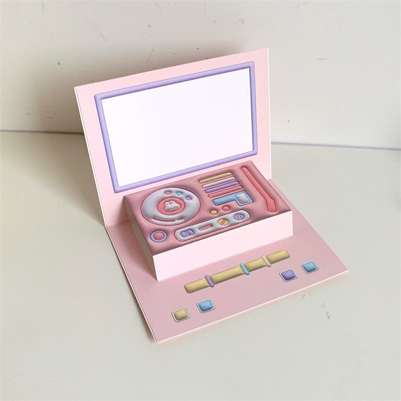 Phonograph Birthday Gift Creative Stereoscopic Greeting Cards CJD