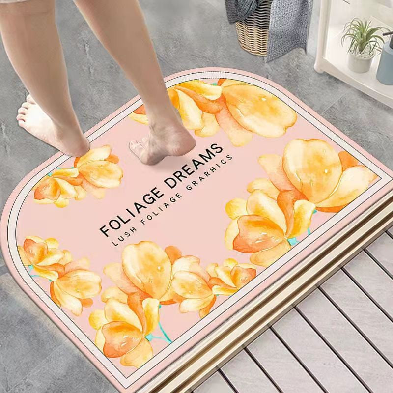 Diatom Mud Floor Mat Nordic Style Bathroom Non-slip Absorbent