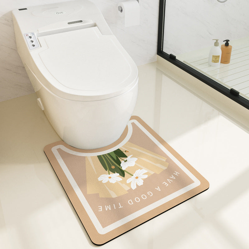 Bathroom Absorbent Non-slip Carpet Floor Mat