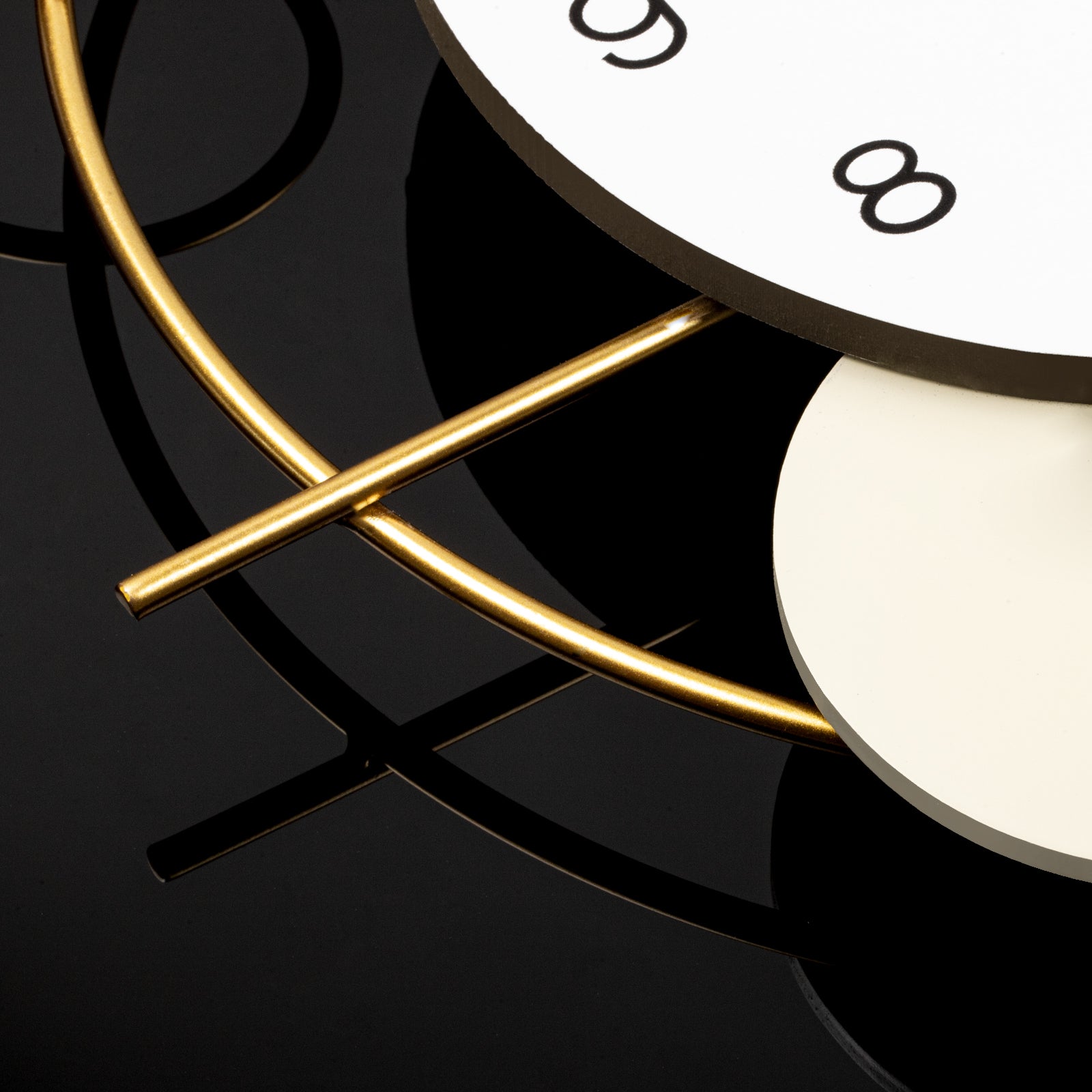 Modern Abstract Wall Clock Minimalist Metal Decorative Home Decor PearlNestDecor.com
