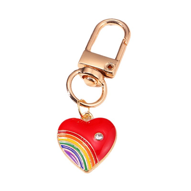 Rainbow Love Metal Keychains Handbag Ornaments LadyShow.Store