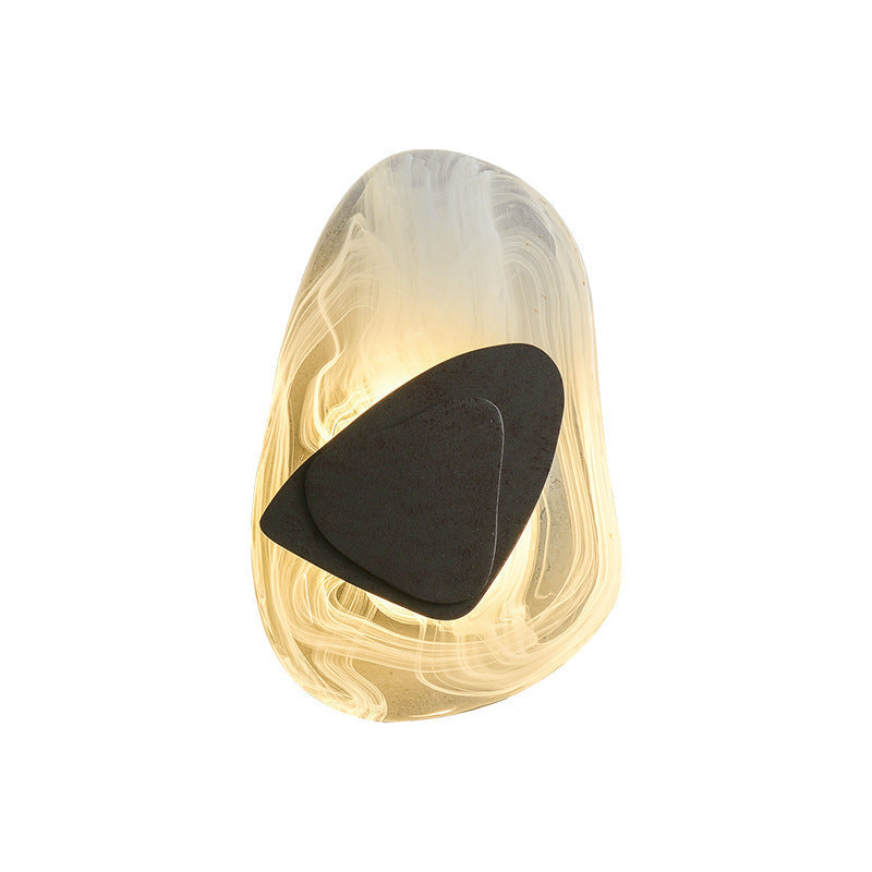 Modern Minimalist Glass Wall Lamp Creative Background Wall LED Lamp PearlNestDecor.com