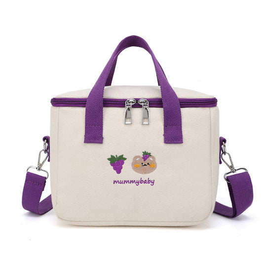 Waterproof Mother-Child Bag with Embroidered Bear Design Pi-Mart