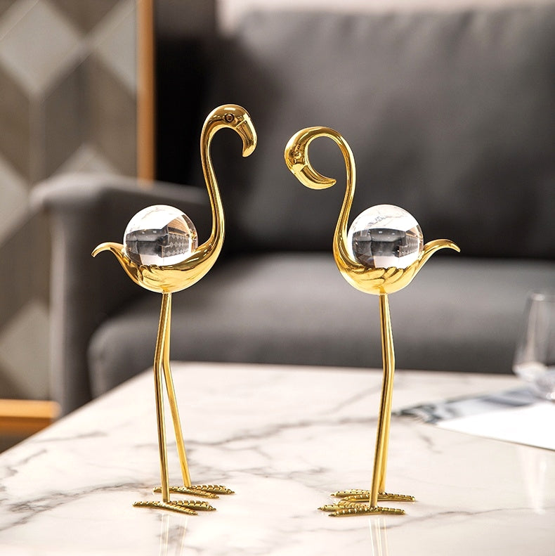 Flamingo Crystal Ball Light Luxury Home Decoration LuxuryLifeWay Online Store