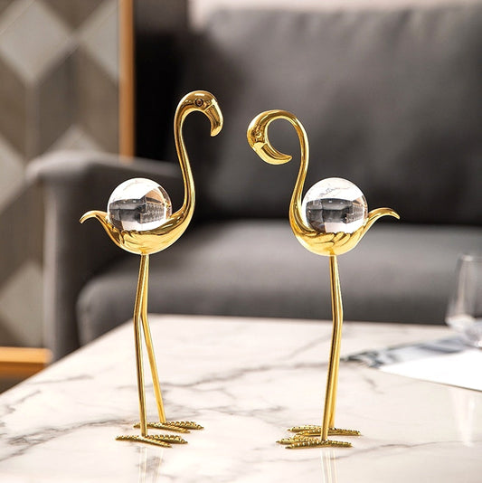 Flamingo Crystal Ball Light Luxury Home Decoration LuxuryLifeWay Online Store