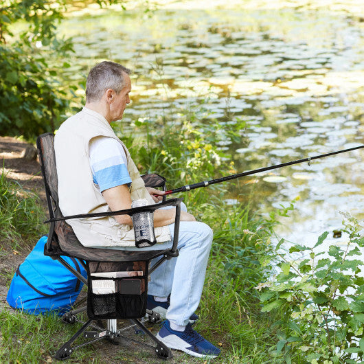 360? Swivel Hunting Chair Portable Foldable Hunting Chair Set of 2-Camo LuxuryLifeWay Online Store