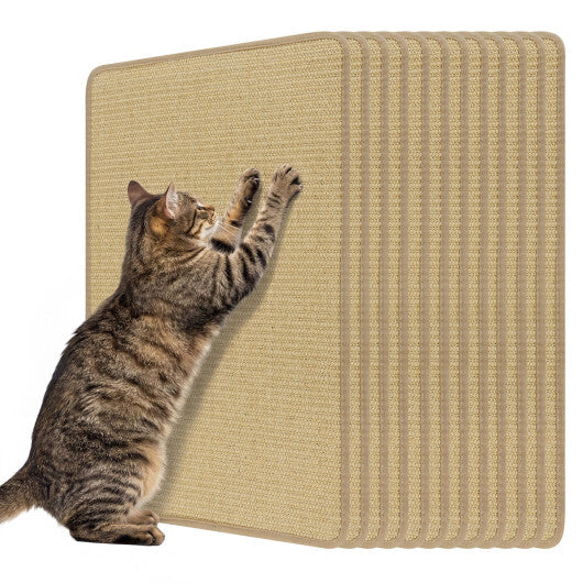 12 Pieces Cat Scratcher Mat Set 24  x 16 Inch Natural Sisal Pads LuxuryLifeWay Online Store