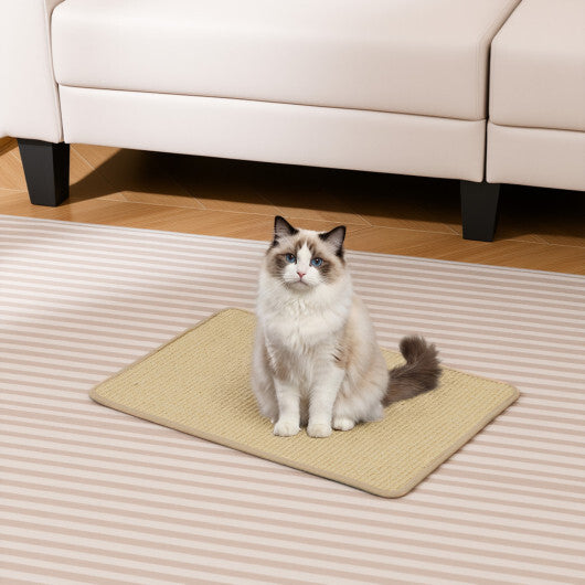 12 Pieces Cat Scratcher Mat Set 24  x 16 Inch Natural Sisal Pads LuxuryLifeWay Online Store