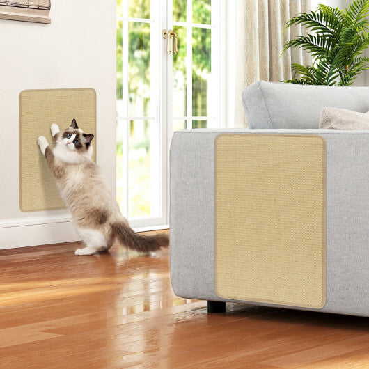 12 Pieces Cat Scratcher Mat Set 24  x 16 Inch Natural Sisal Pads LuxuryLifeWay Online Store
