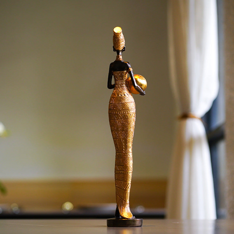 Sculpture Decorations For Black Women Figures PearlNestDecor.com