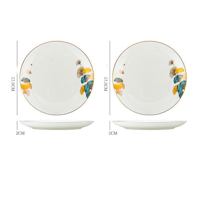 Dinner Plates Ceramic Steak Plate Web Porcelain LadyShow.Store
