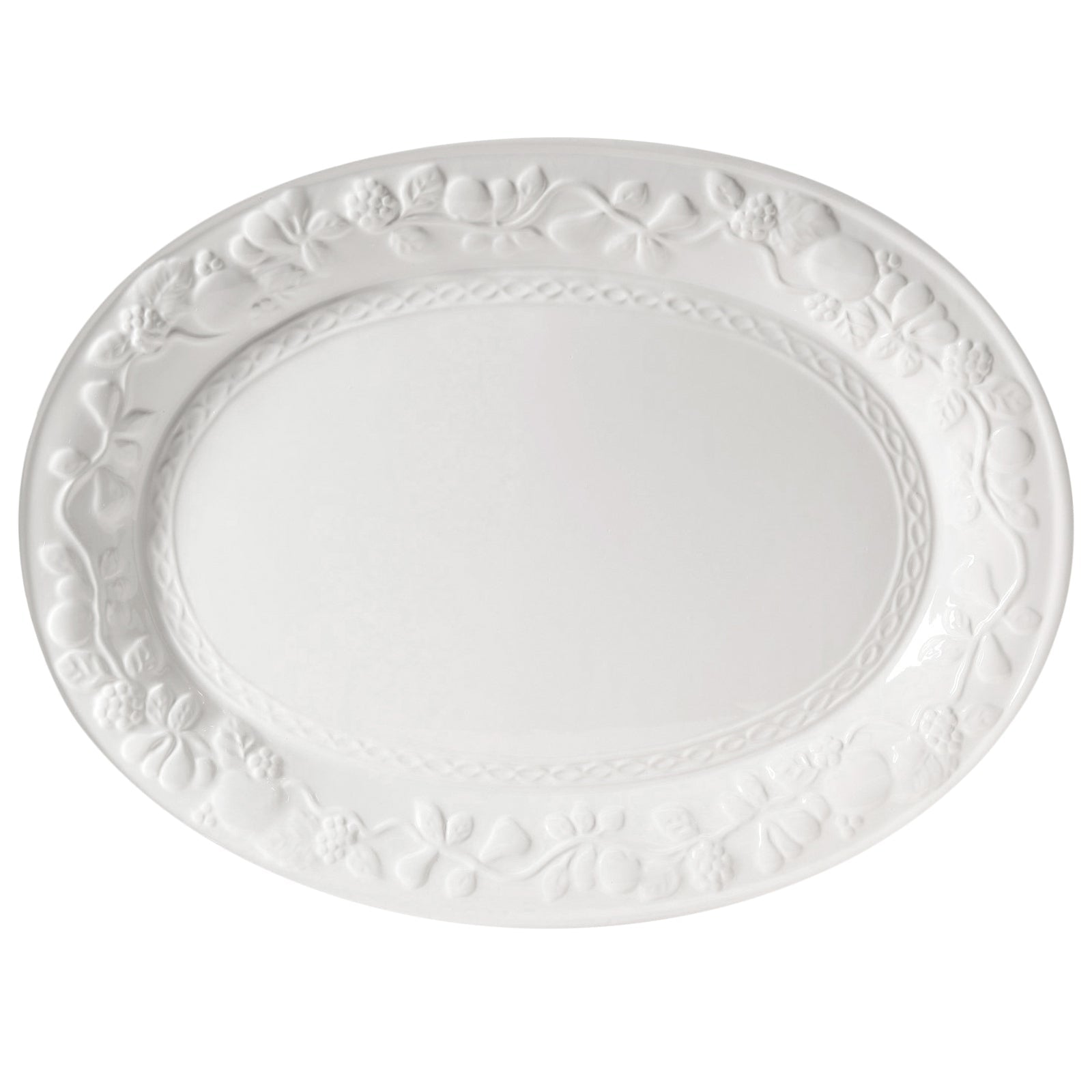 Gibson Home Fruitful 18.75 Inch Oval Platter LuxuryLifeWay Online Store