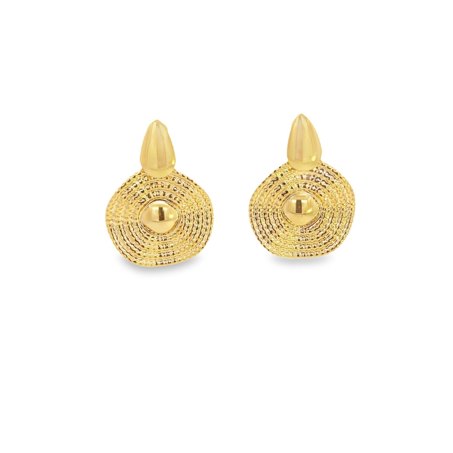 18k Gold/Rhodium Filled Designed Dangle Earrings (J278) LuxuryLifeWay Online Store